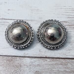 Vintage Clip On Earrings Statement Dome Earrings